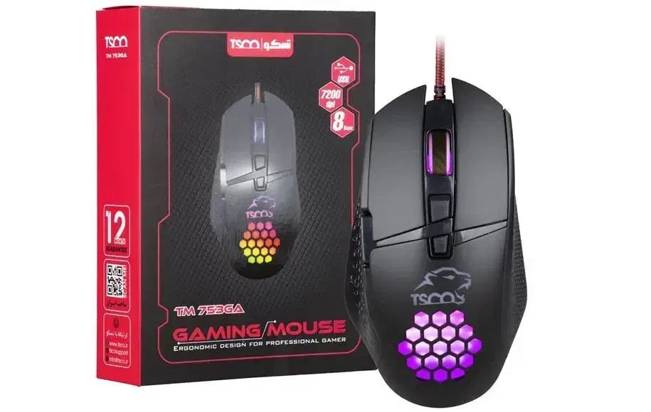 ماوس سیمدار تسکو موس سیمی gaming گیمینگ|قطعات و لوازم جانبی رایانه|تهران, فلسطین (میدان انقلاب)|دیوار