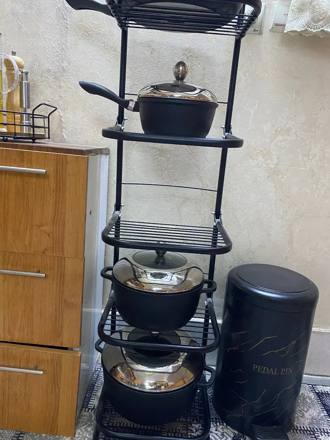 پایه قابلمه|آب‌چکان و نظم‌دهنده ظروف|مشهد, سید رضی|دیوار