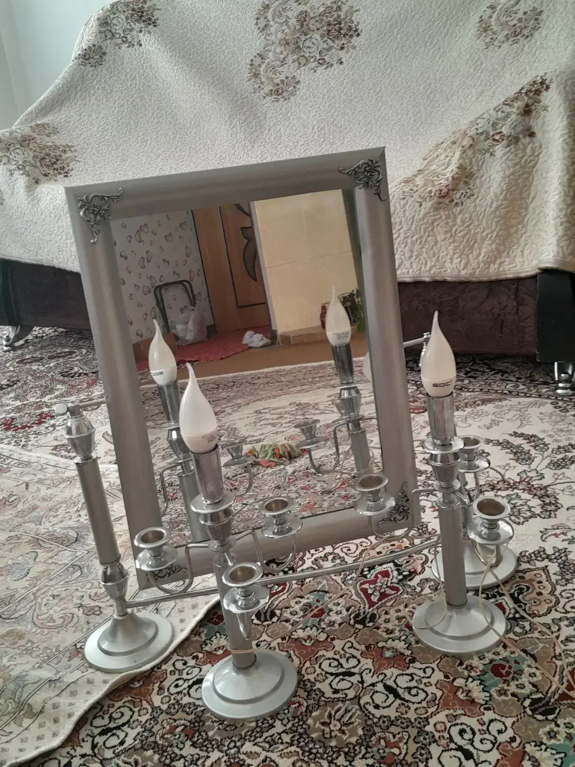 آیینه وشمعدان|صنایع دستی و سایر لوازم تزئینی|شهرکرد, |دیوار