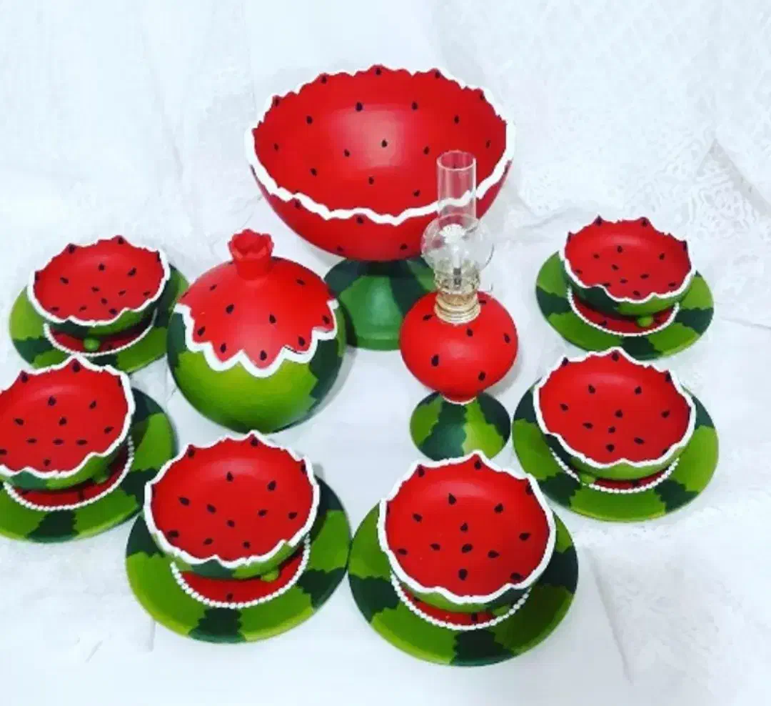 ست ظروف یلدا/شب چله/یلدایی عروس/ظرف/سفارشی|ظروف سرو و پذیرایی|نسیم‌شهر, |دیوار