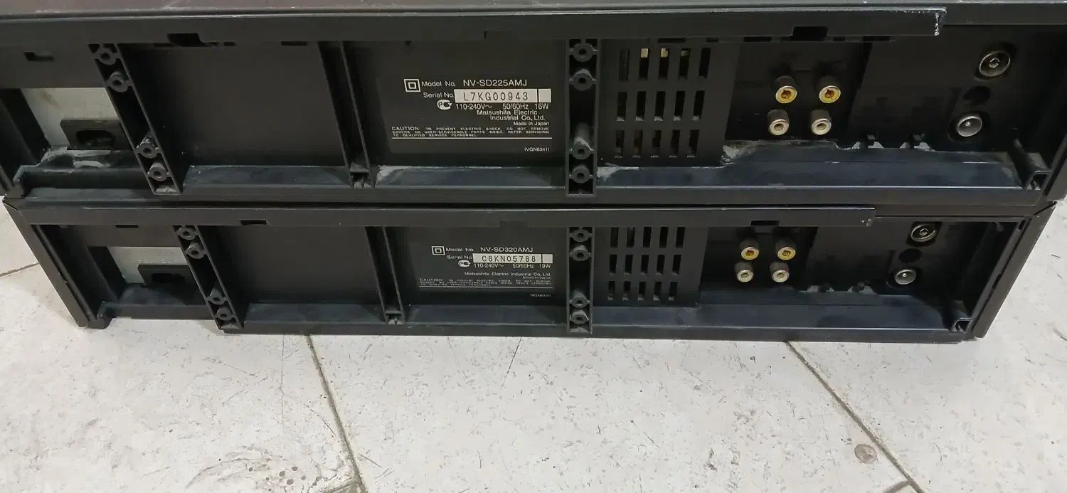 ۲عدد ویدیو قدیمی پاناسونیک درحد نو|پخش‌کننده DVD و ویدیو|مشهد, گلشور|دیوار