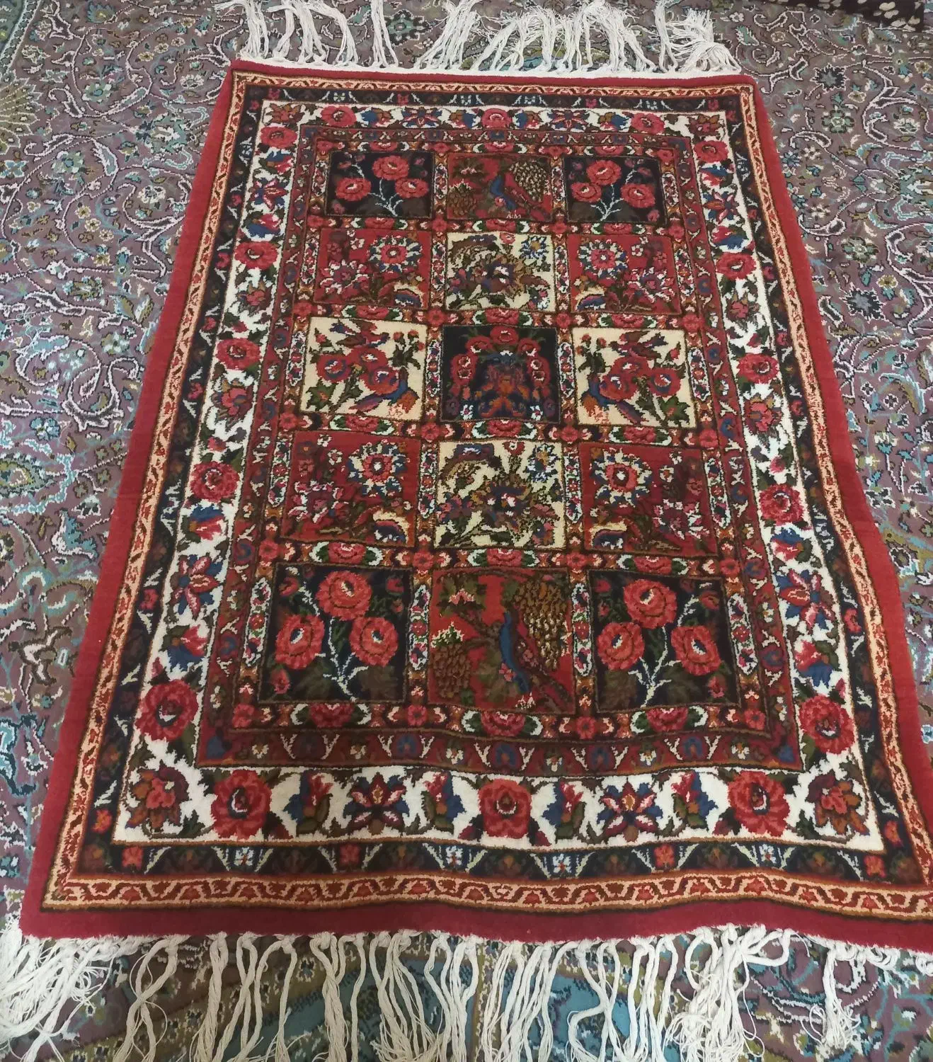 قالی دستباف یک ذرع و نیم|فرش|شهرکرد, |دیوار