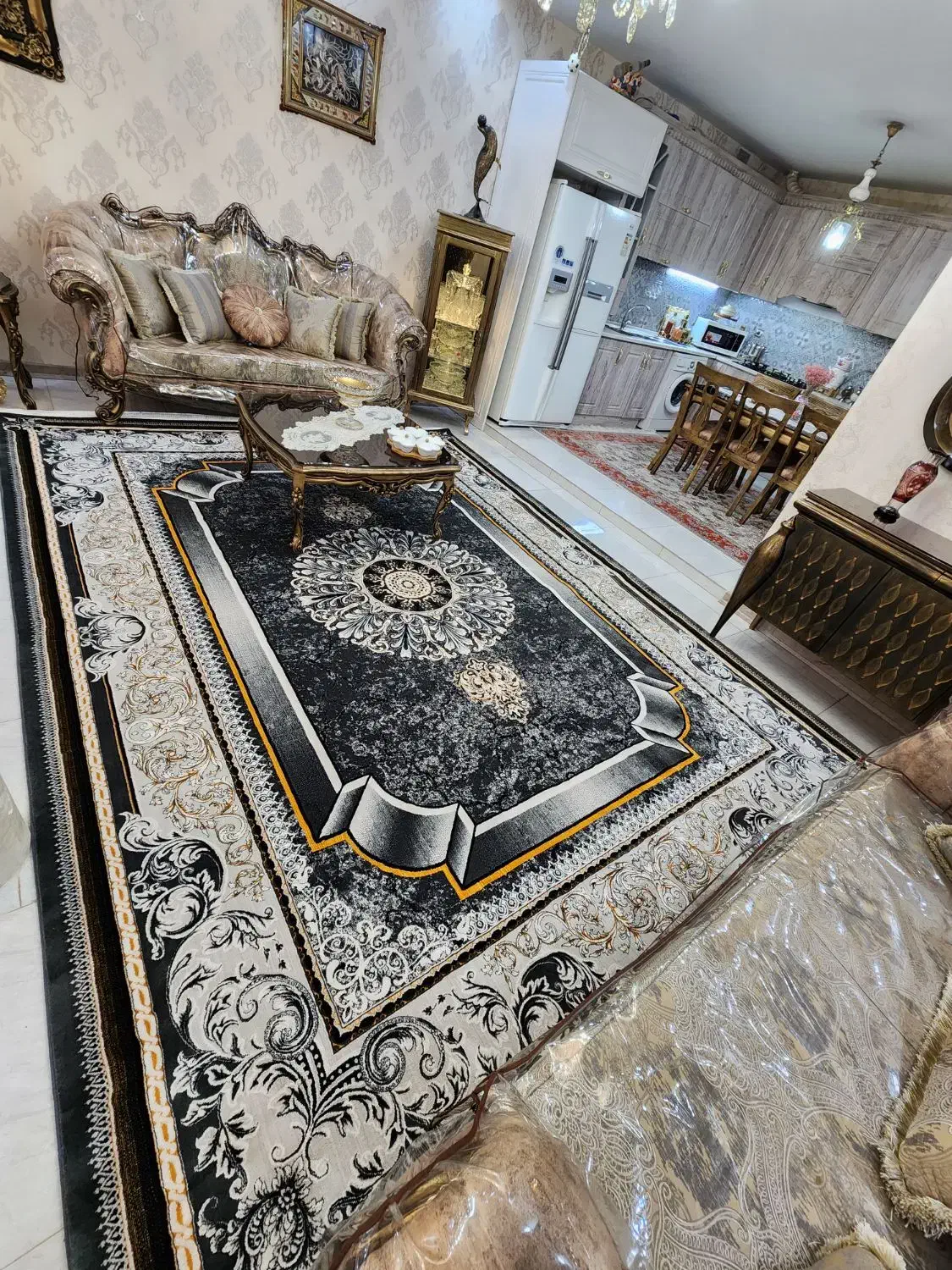 فرش۱۲متری تبریزتمام نخ اصلی خاب بلندوکلفت ۷۰۰شانه|فرش|تهران, یافت آباد شمالی|دیوار