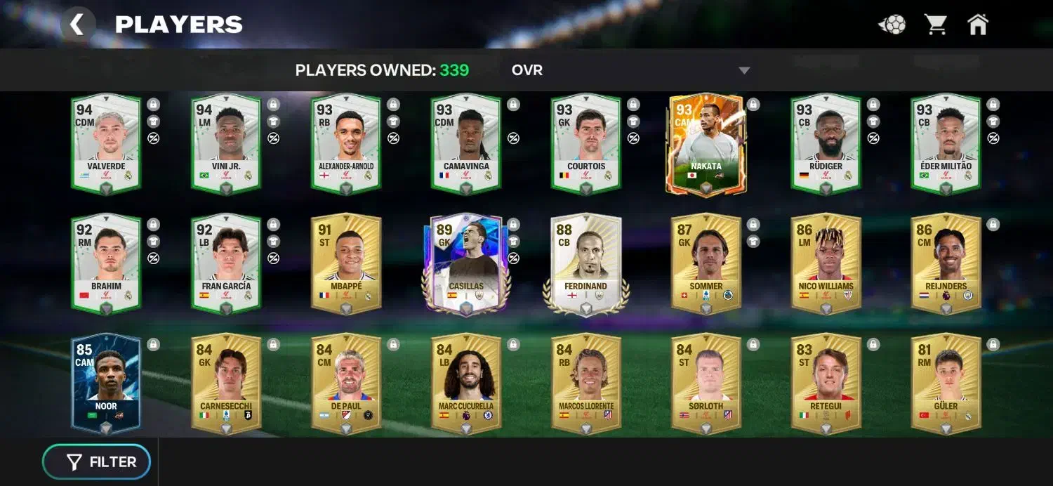 اکانت fc mobile overall 103|کنسول، بازی ویدئویی و آنلاین|تهران, امام زاده عبدالله|دیوار