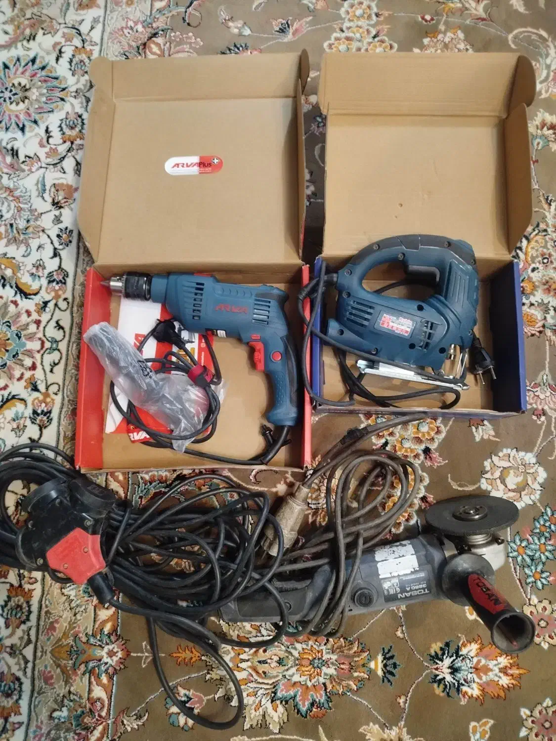 دریل آروا نونو اره عمود بر سیم سیار مینی سنگ توسن|ابزارآلات|هشتگرد, فاز ۲ مهستان|دیوار