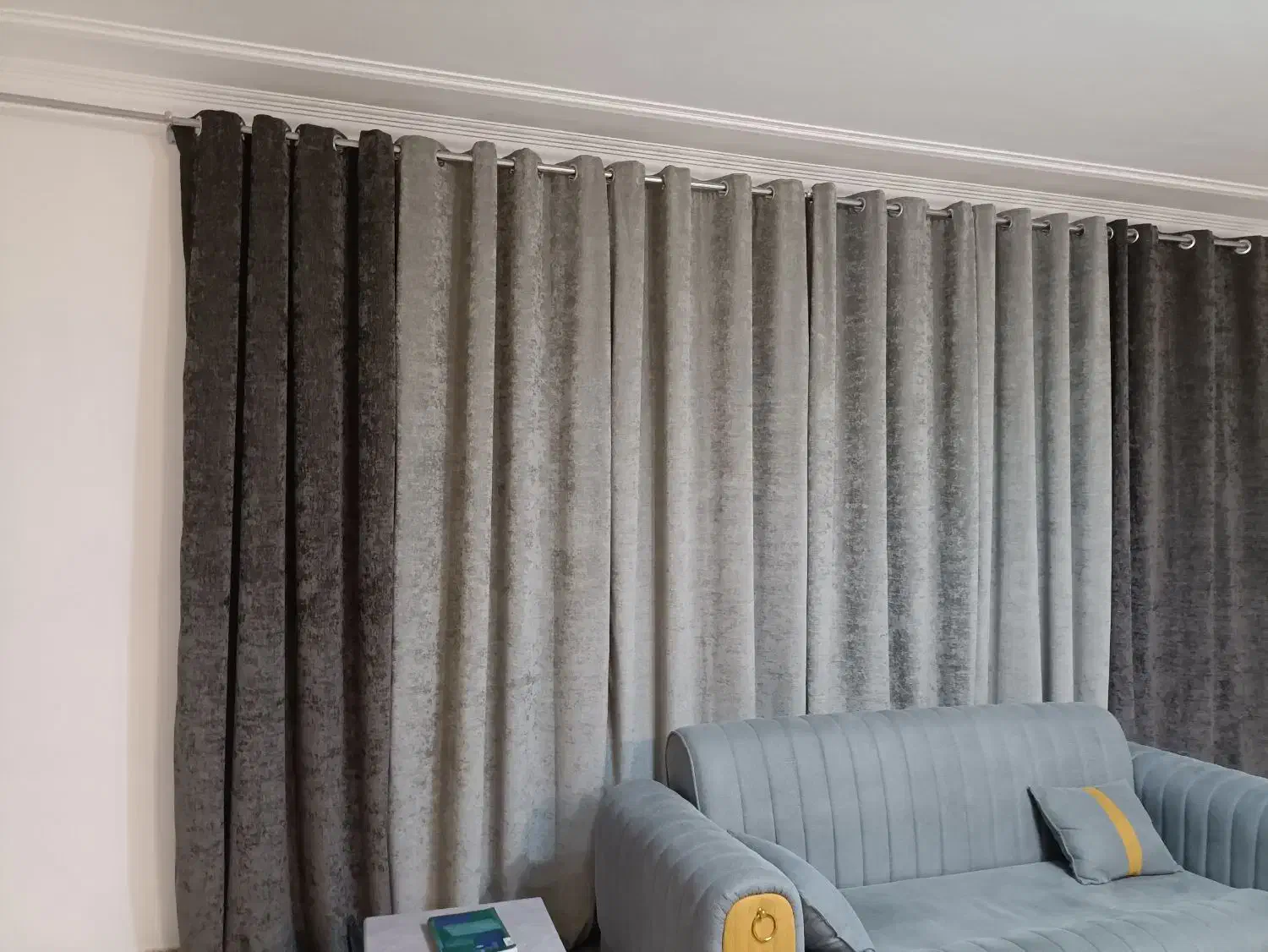 پرده مخمل پانچی آماده|پرده، رانر، رومیزی|کمیجان, |دیوار