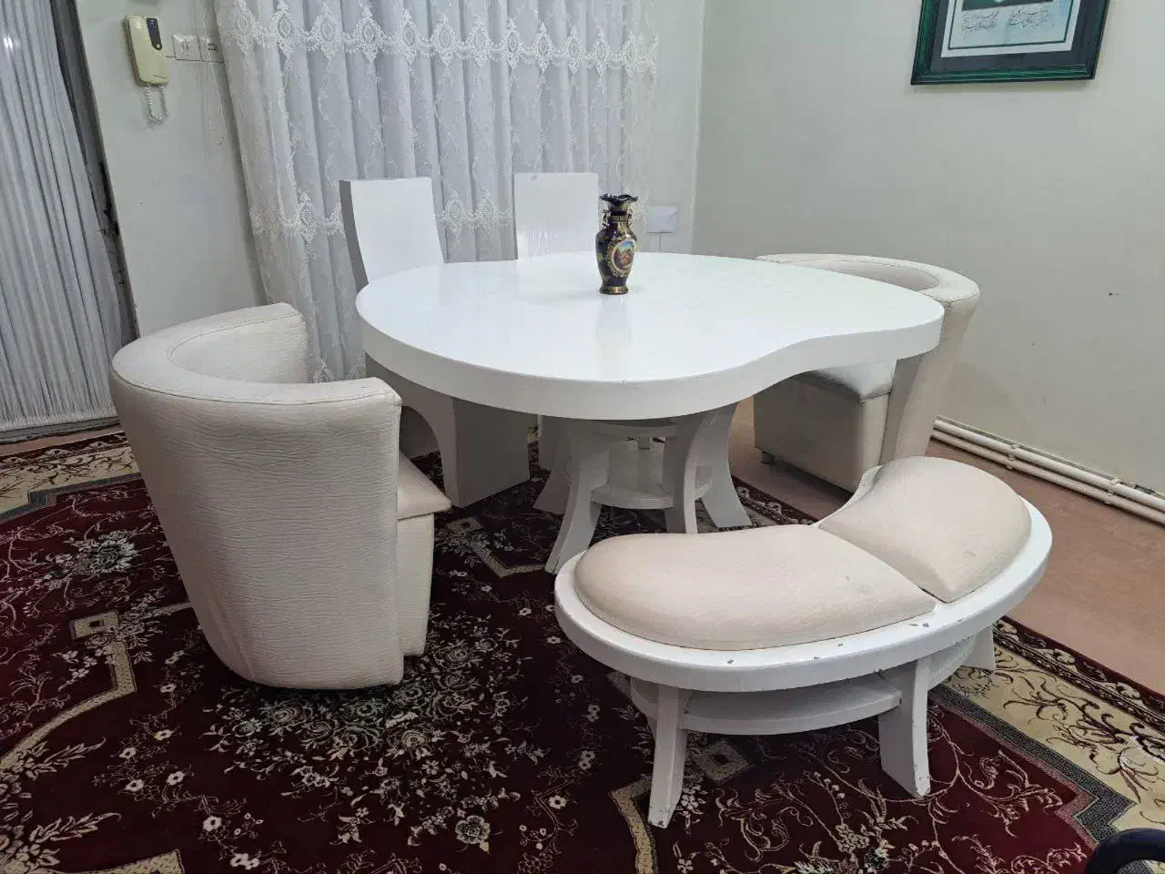 میز ناهار خوری ۶نفره|میز و صندلی غذاخوری|قائن, |دیوار