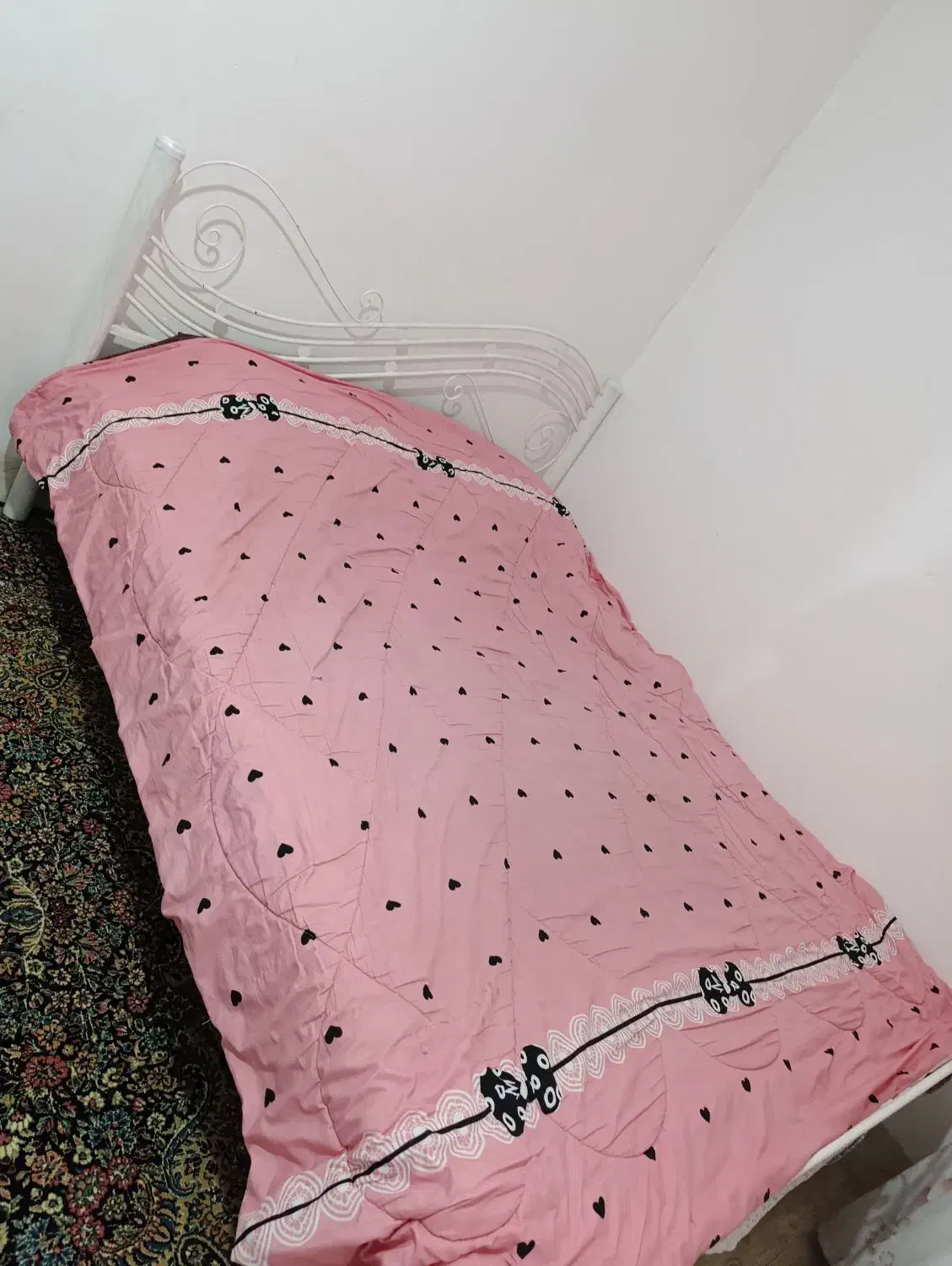 تخت فرفورژه+ تشک|تخت و سرویس خواب|کرمان, |دیوار