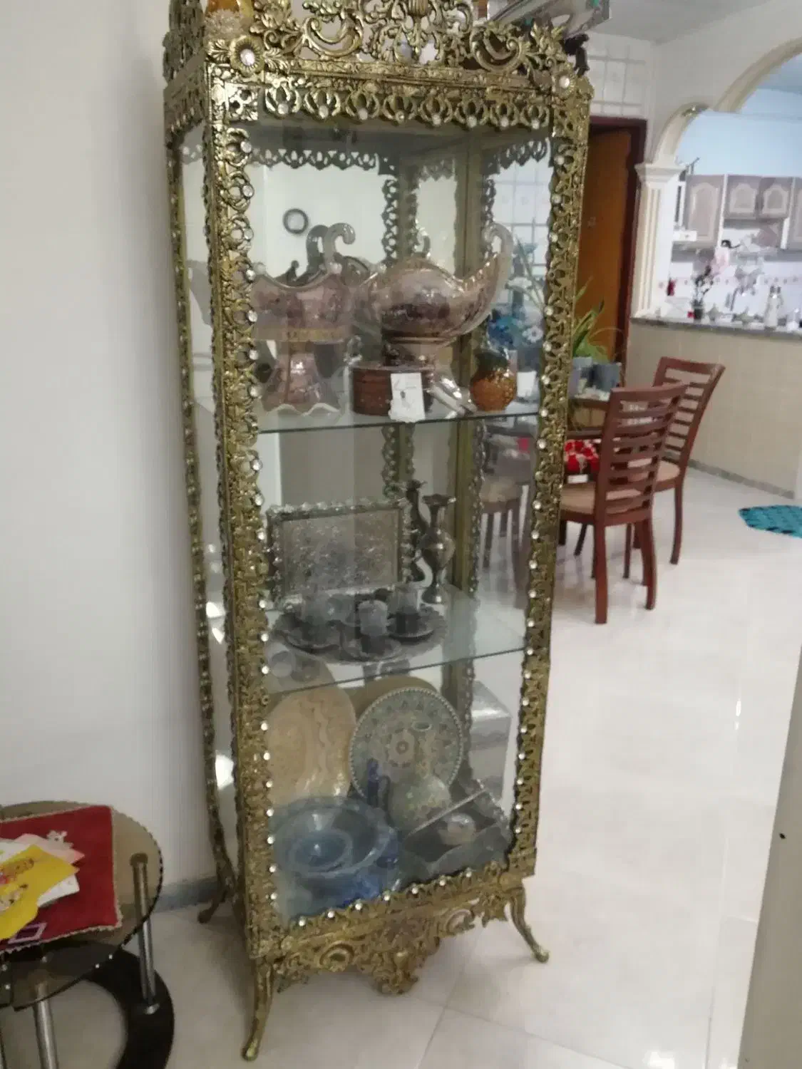 بوفه ویترین طرح برنزی|بوفه، ویترین، کنسول|آبیک, |دیوار