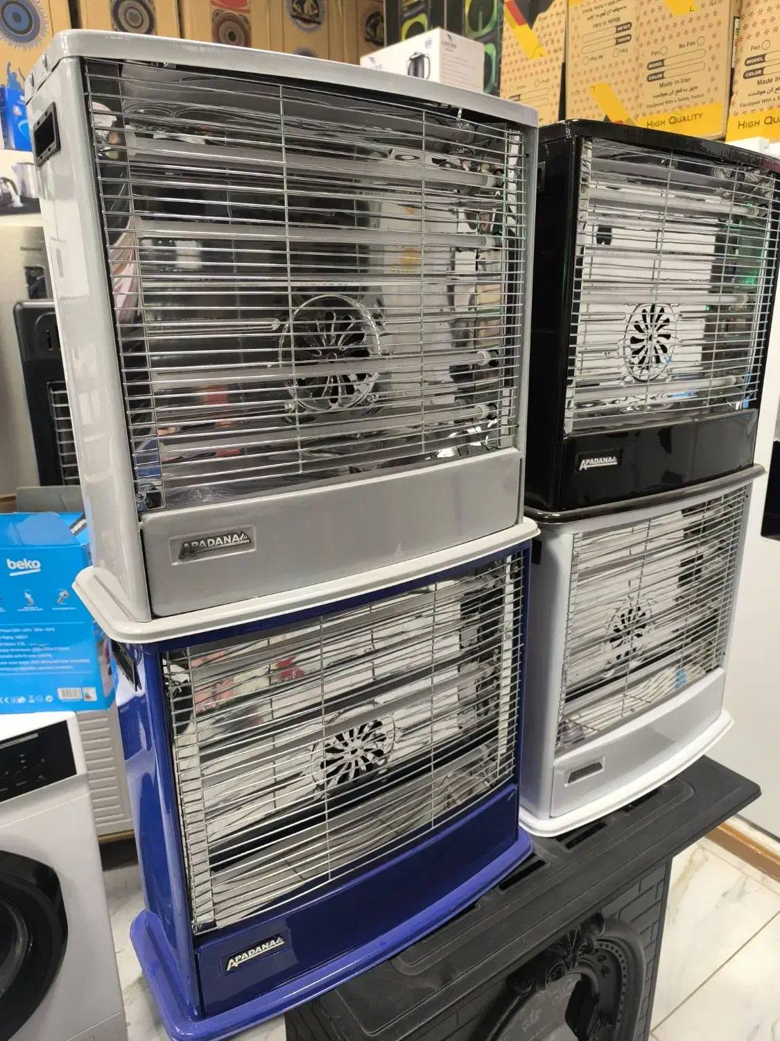 بخاری برقی ۶ شعله با خوراک پزی|بخاری، هیتر، شومینه|تبریز, |دیوار