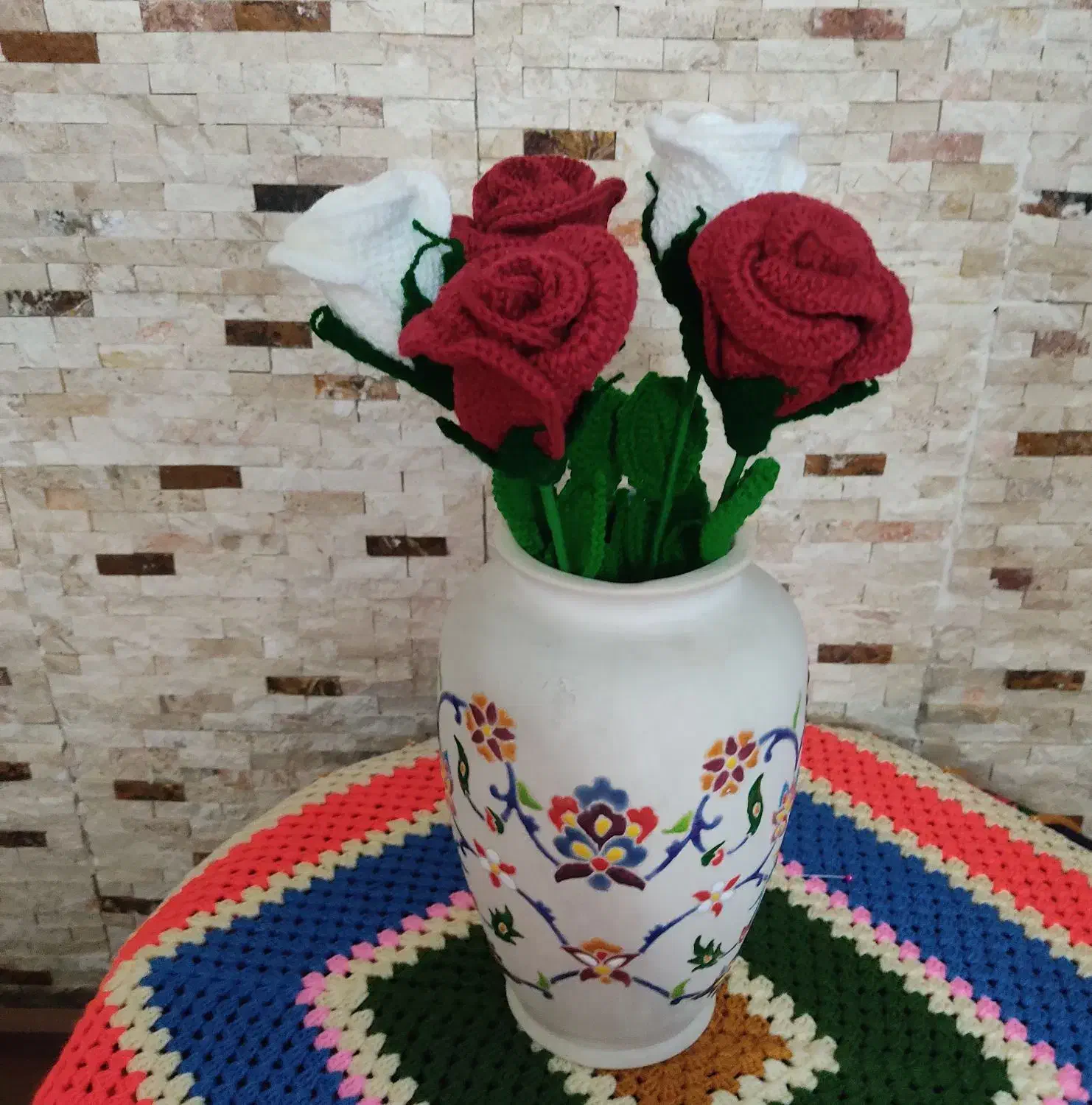 گل رز قلاب بافی|گل مصنوعی|تهران, منیریه|دیوار