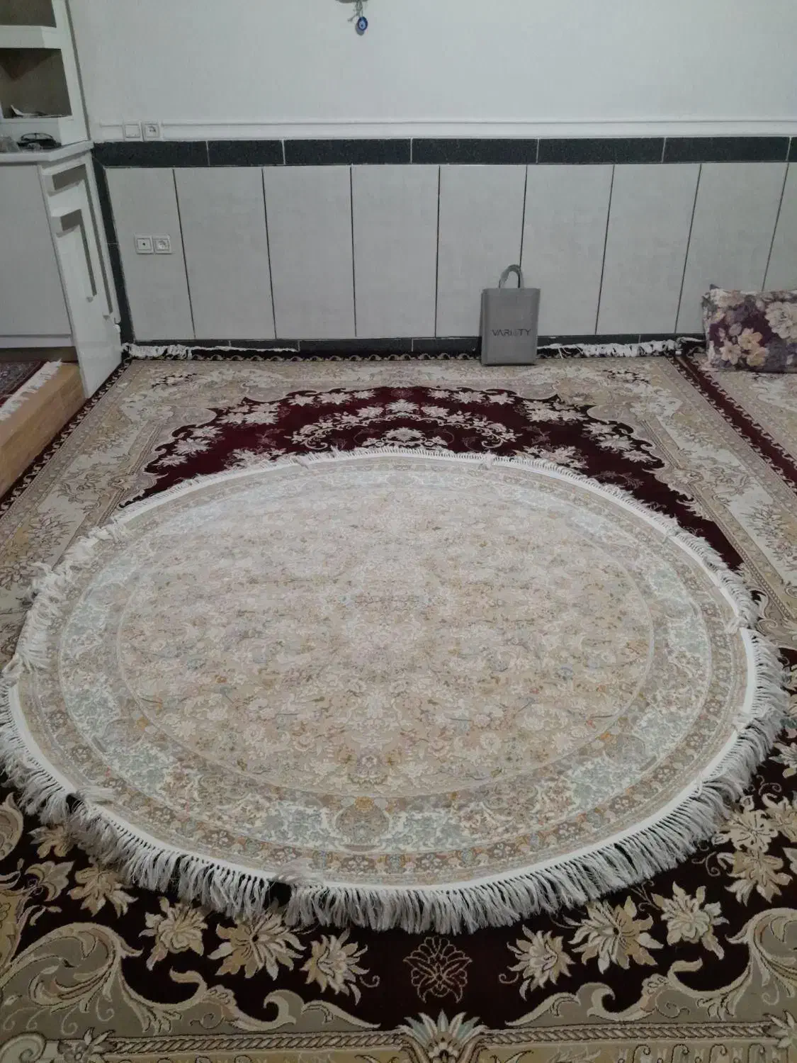 فرش کناره ۱۲۰۰ شانه ۳۶۰۰ تراکم|فرش|خرمآباد, |دیوار