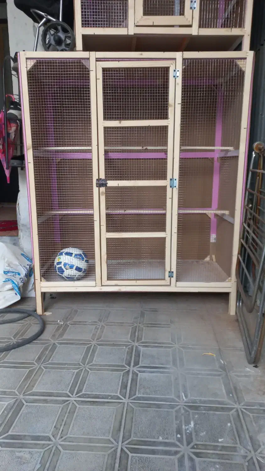 جفت کن گنجه قفس چوبی|لوازم جانبی حیوانات|مشکیندشت, |دیوار