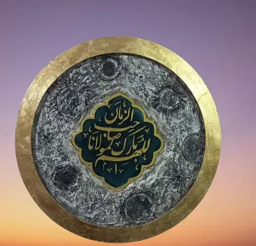 تابلو ماه دکوراتیو  ال ای دی دار|تابلو، نقاشی، عکس|کاشان, شهرک ۲۲ بهمن|دیوار