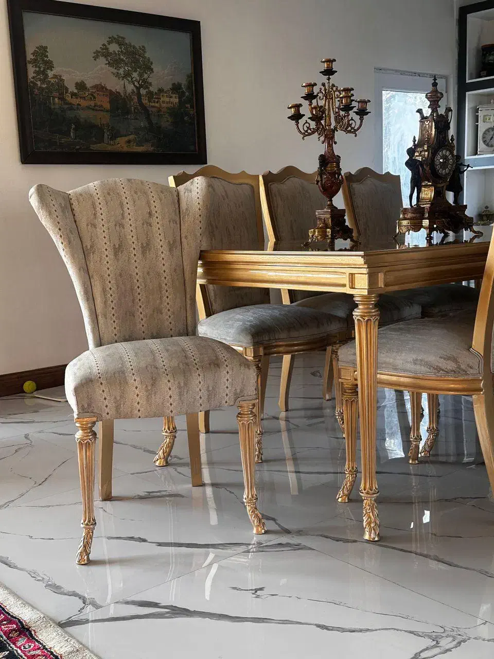 مبل ۸ نفری به همراه غذا خوری ۸ نفره|مبلمان خانگی و میز عسلی|چهارباغ, |دیوار