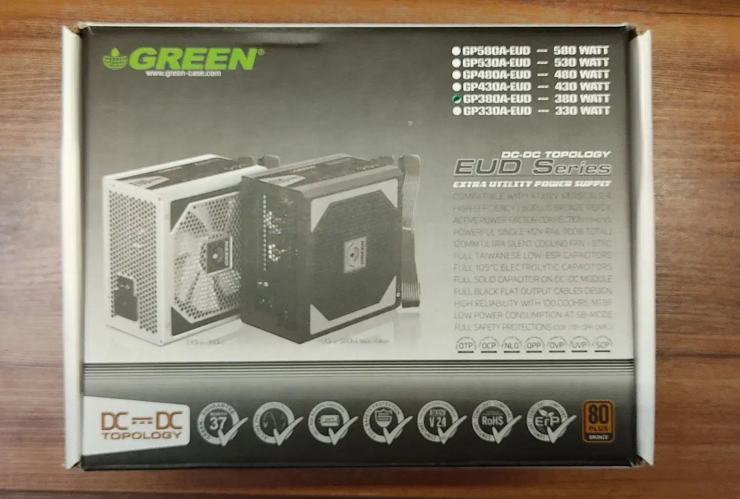 پاور کامپیوتر گرین GP380A|قطعات و لوازم جانبی رایانه|کرمان, |دیوار