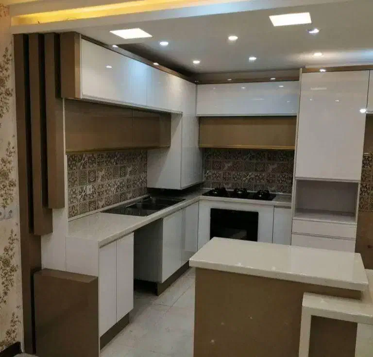 کابینت آشپزخانه هایگلاس و MDF//پاکچوب/E4556|مصالح و تجهیزات ساختمان|کهنوج, |دیوار