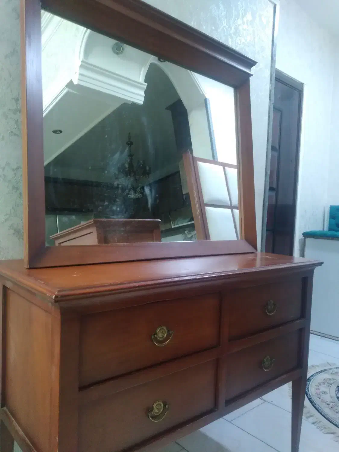 تخت خواب ۲ نفره تمام چوب|تخت و سرویس خواب|محمدشهر, محمدشهر|دیوار