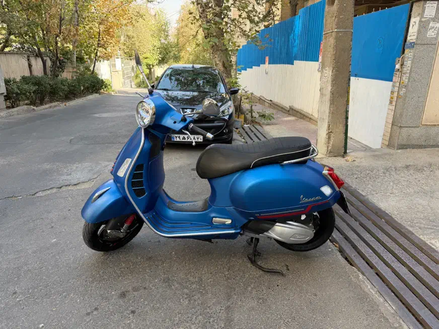 Vespa hpe250 cc gts وسپا ابی مات ۱۳۹۹ مدل|موتورسیکلت|تهران, الهیه|دیوار