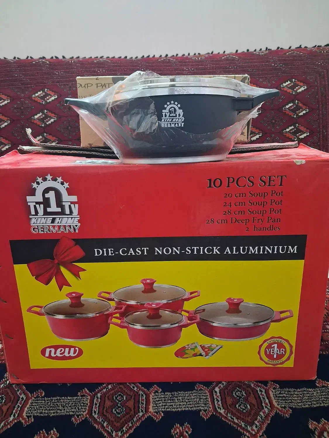 ست قابلمه ۱۰ پارچه king home germany|ظروف پخت‌وپز|گنبد کاووس, |دیوار