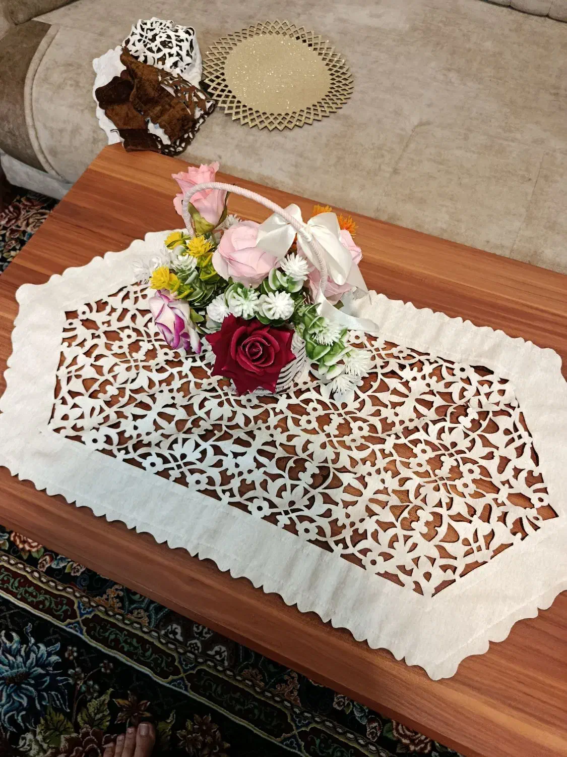 رومیزی دو رو هستش|پرده، رانر، رومیزی|قم, صفاشهر|دیوار