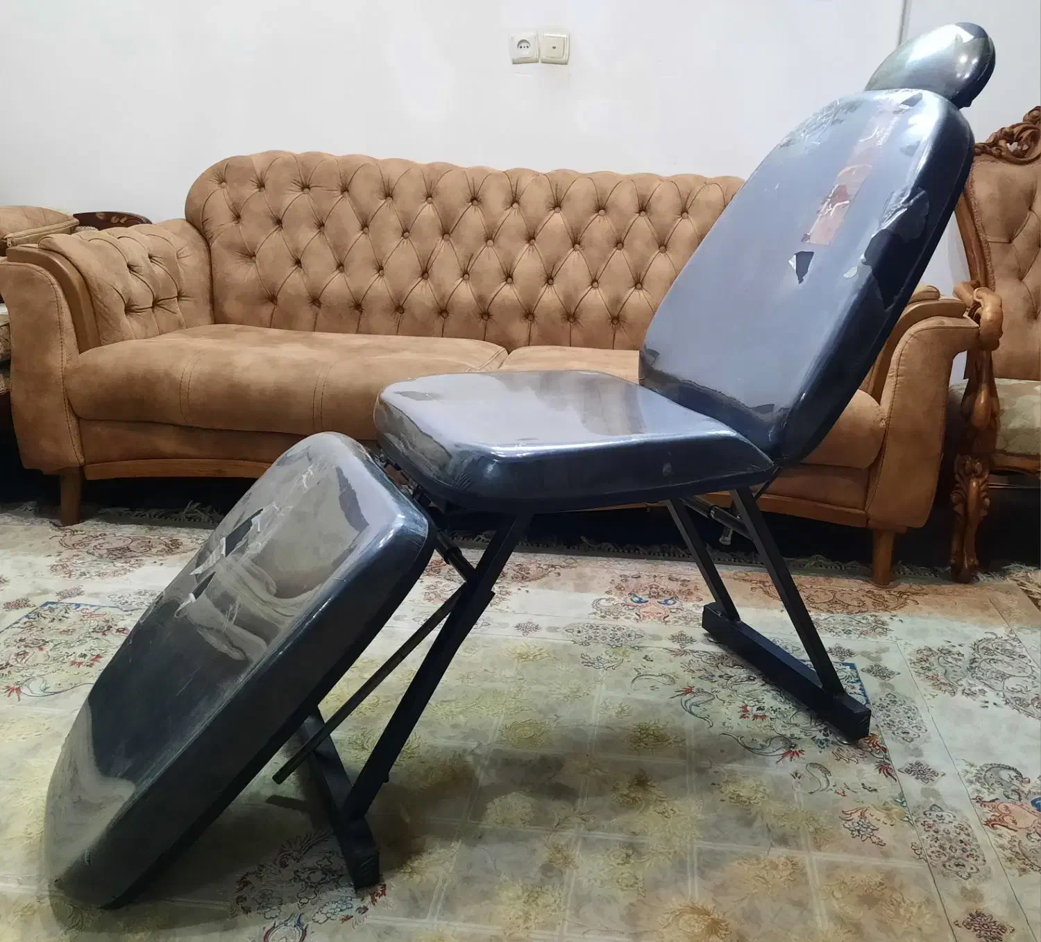 صندلی سه تیکه اصلاح آرایشگاه|صندلی و نیمکت|ساوه, |دیوار