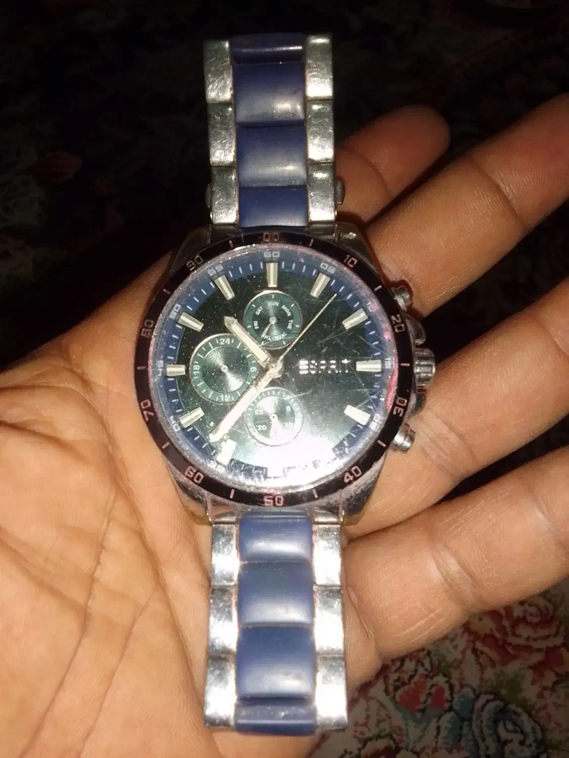 ساعتESPRIT سه موتوره فقط درب پشت نداره|ساعت|میناب, |دیوار