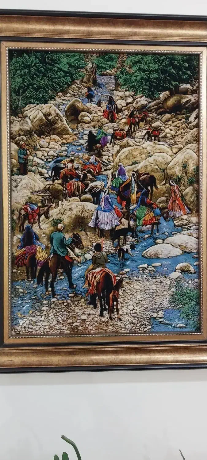 تابلو فرش|تابلو فرش|ایذه, |دیوار