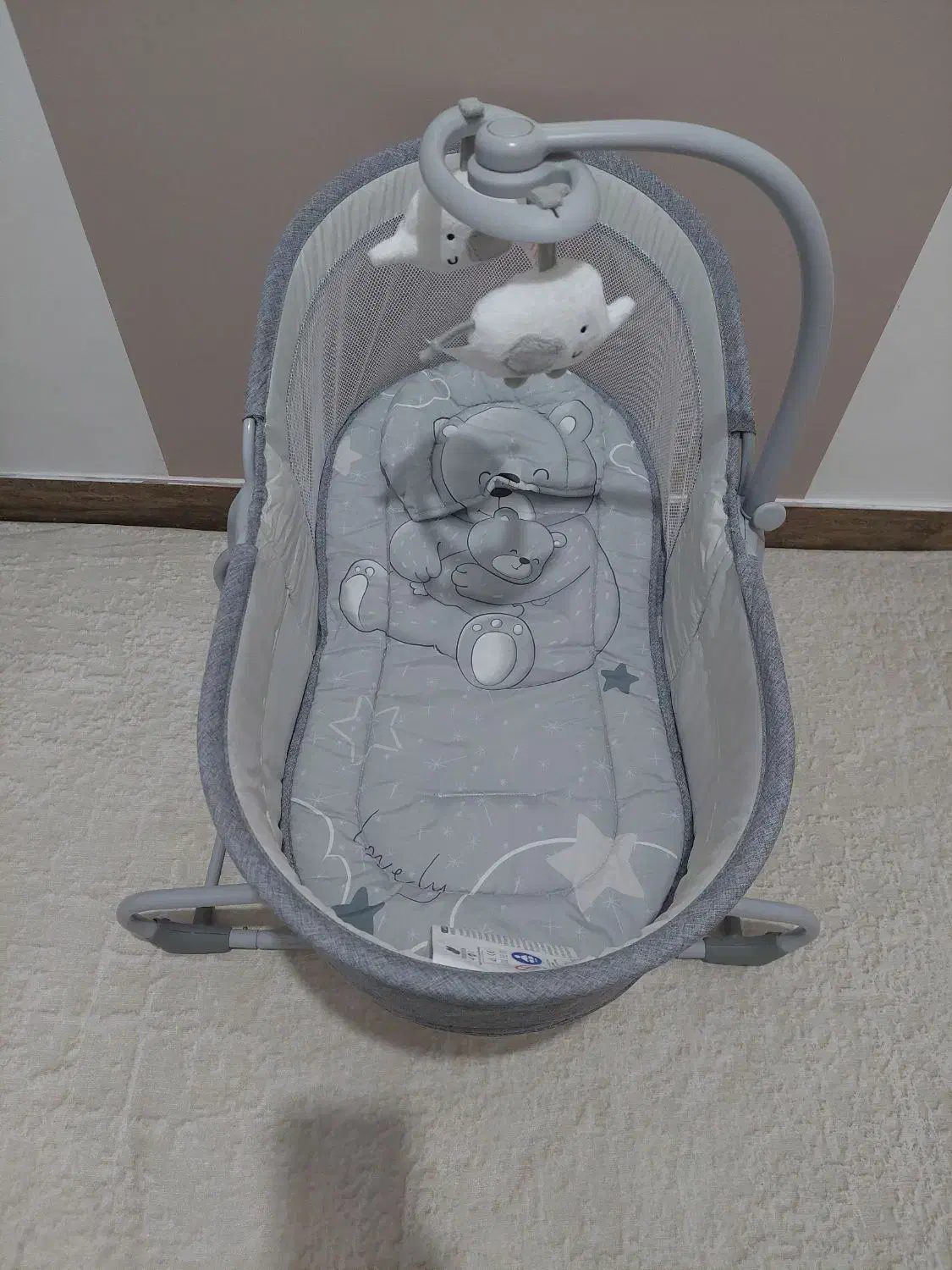 گهواره چرخشی برقی۴کاره ماستلا|تخت و صندلی بچه|رشت, حمیدیان|دیوار