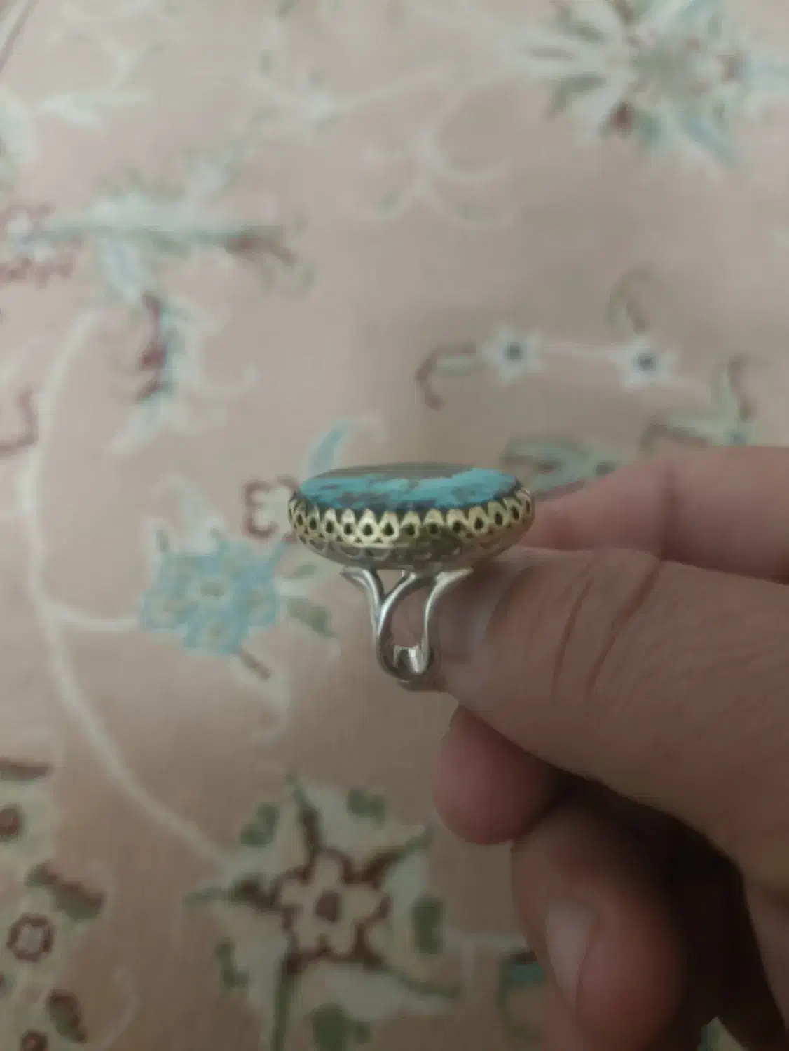 انگشتر  فیروزه و عقیق گرمی 200|کلکسیون اشیاء عتیقه|مشهد, عبادی|دیوار