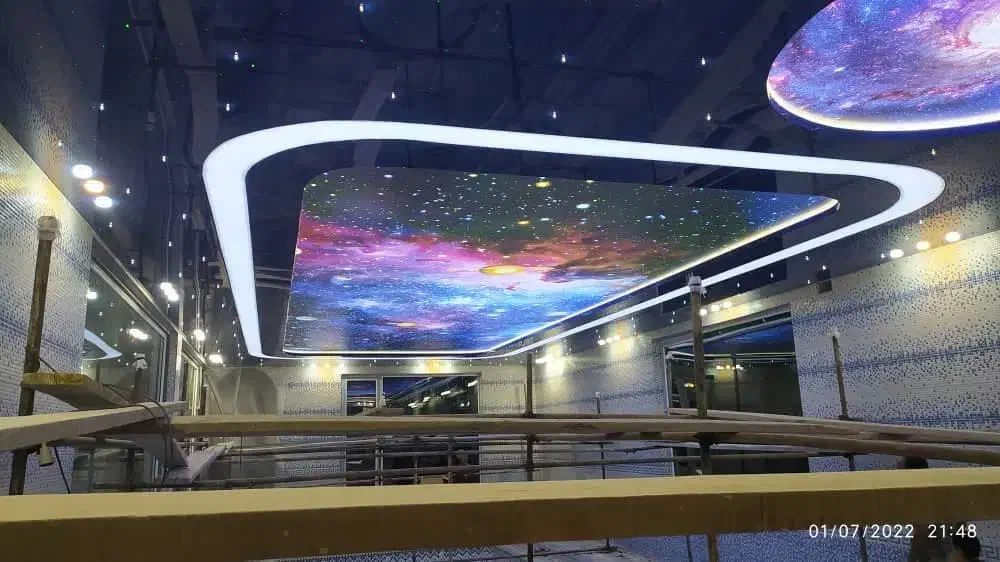 طراحی تولید فروش اجرای سقف های کشسان لاین نوری خطی|مصالح و تجهیزات ساختمان|ساری, |دیوار