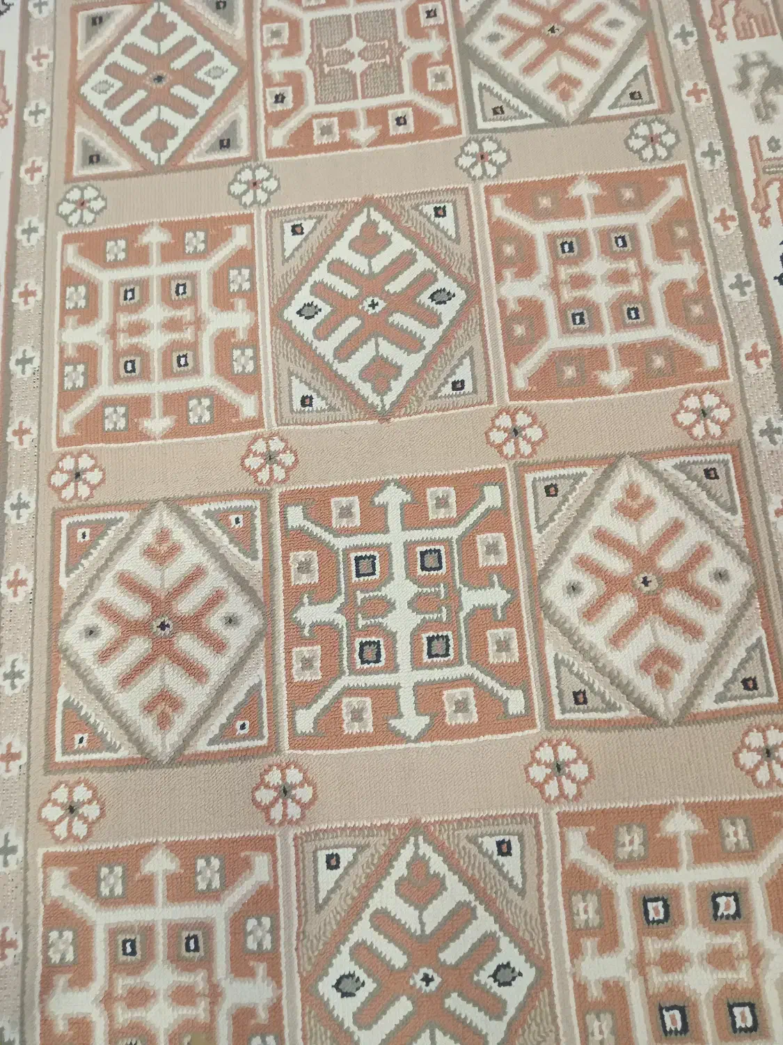 کناره گلیمی وفرشی|گلیم، جاجیم، گبه|ایلام, |دیوار