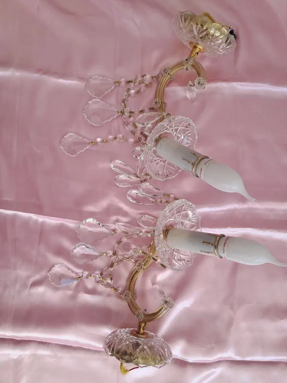 دیوارکوب کریستالی|لوستر و چراغ آویز|زنجان, |دیوار