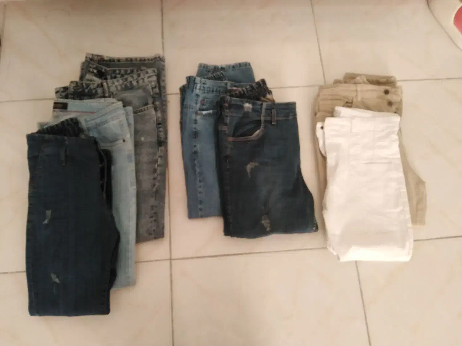 شلوار(2عدد اسکینی3عدد مام استایل1عدد دمپا)|لباس|سقز, |دیوار