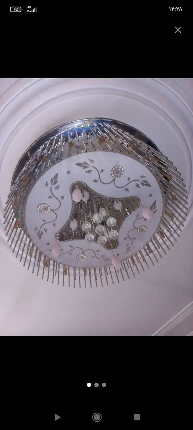 لوستر کریستالی مخصوص پذیرایی بسیار شیک|لوستر و چراغ آویز|همدان, |دیوار