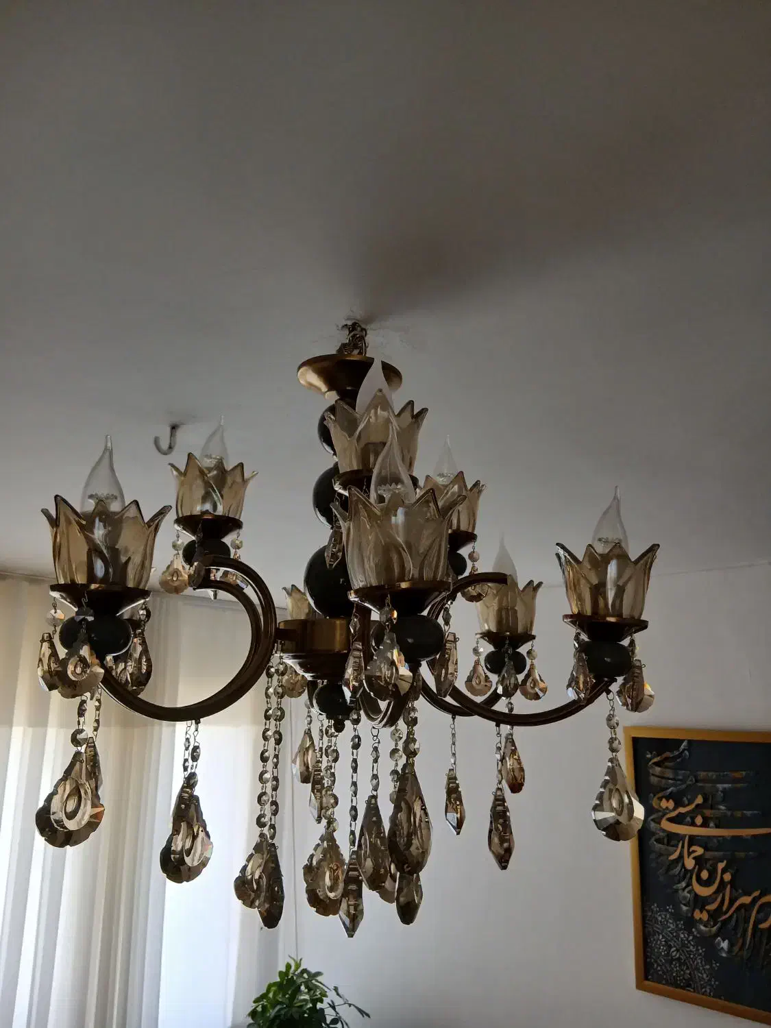 لوستر|لوستر و چراغ آویز|قزوین, |دیوار