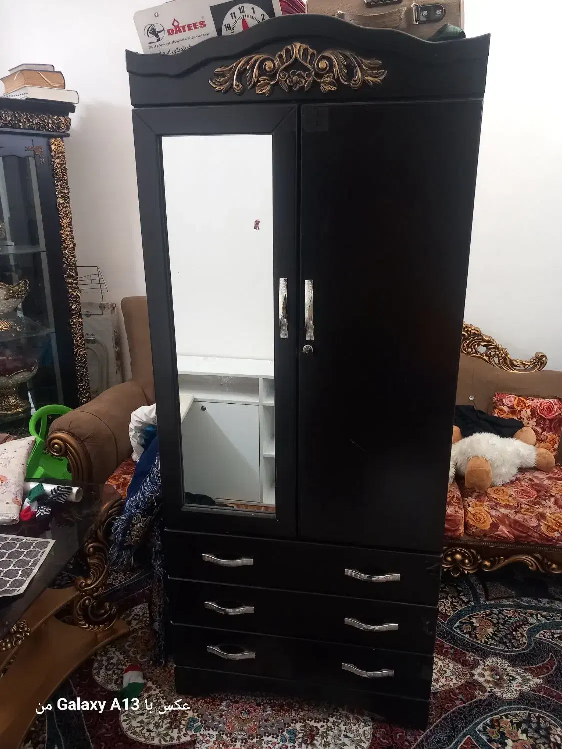 کمد دارای ۳ کشو پدر آینه دار|جاکفشی، کمد، دراور|قرچک, زیبا شهر|دیوار