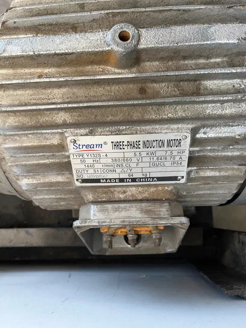 الکتروموتور استریم ۷.۵ اسب ۳فاز|ماشینآلات صنعتی|تهران, بوستان سرخه حصار|دیوار