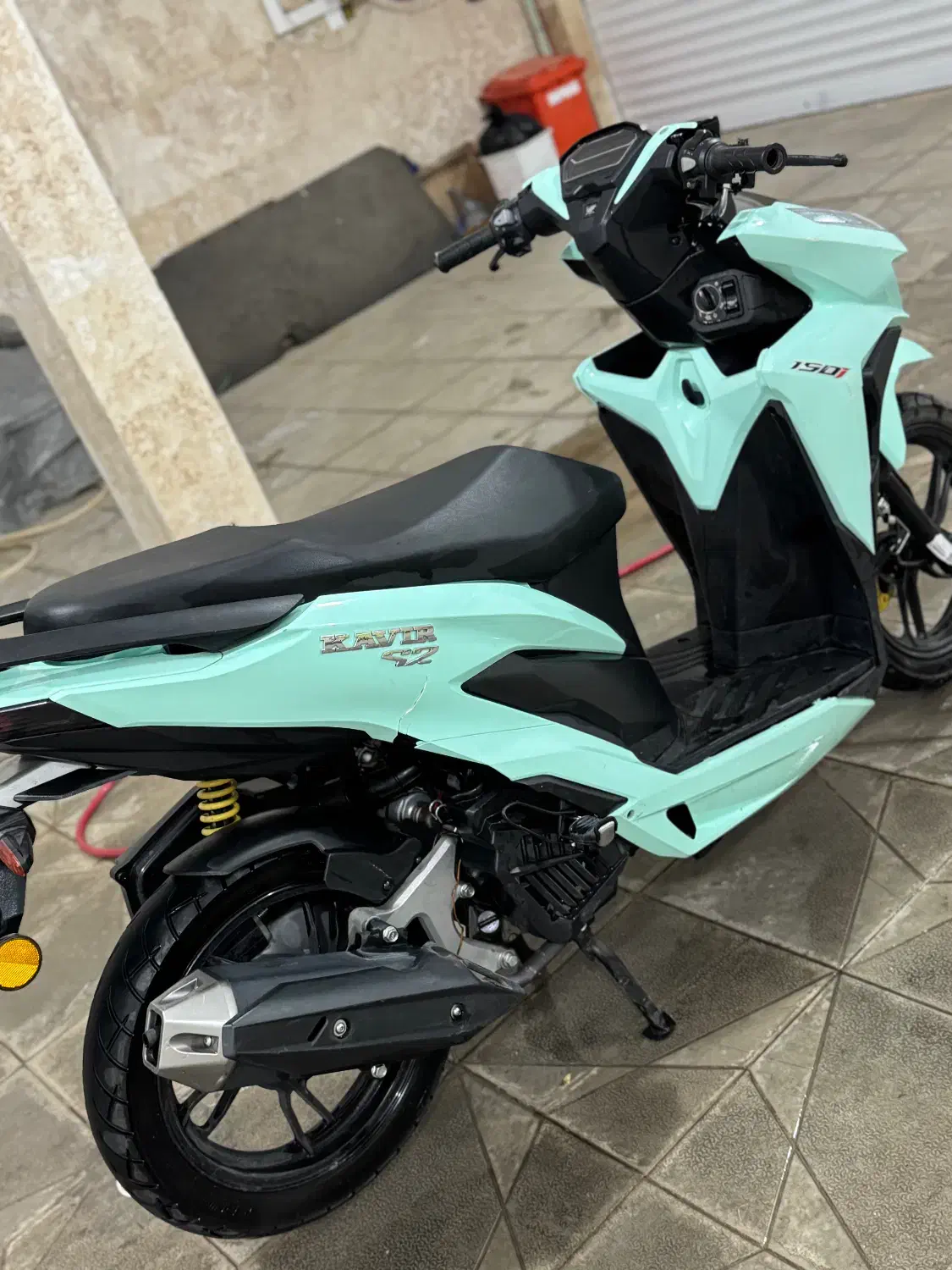 کلیک رنگ ابی اسمانی|موتورسیکلت|مشهد, آزادشهر|دیوار