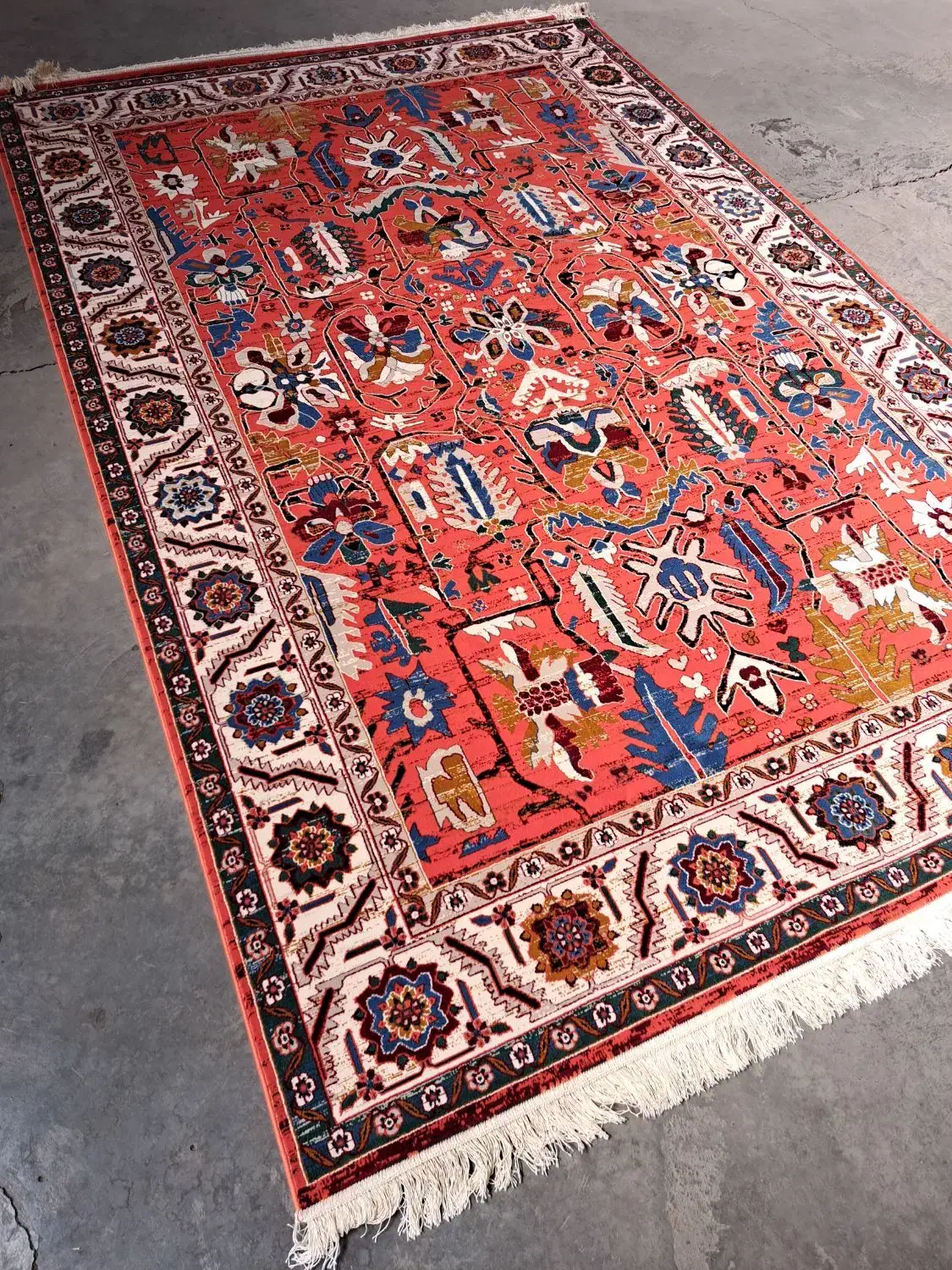 فرش ستاره کویریزد سلطان آباد طرح قشقایی|فرش|تهران, دبستان|دیوار