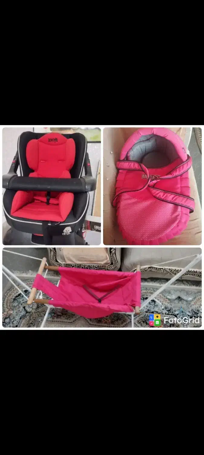 ننو،ساک حمل،صندلی ماشین همگی درحدنو|اسباب و اثاث بچه|زرقان, |دیوار