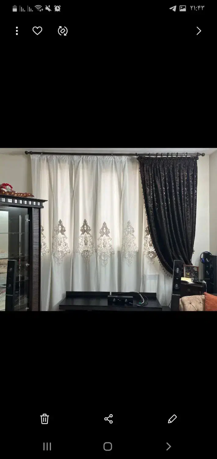 پرده حریر|پرده، رانر، رومیزی|تهران, جوادیه|دیوار