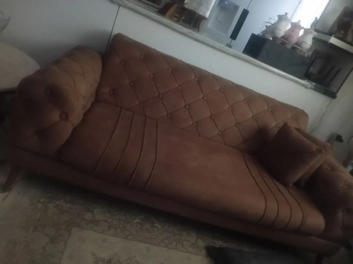 پبل ۸ مفره چستر یکسال و نیم خریداری شده نصف قیمت|مبلمان خانگی و میز عسلی|قرچک, زیبا شهر|دیوار