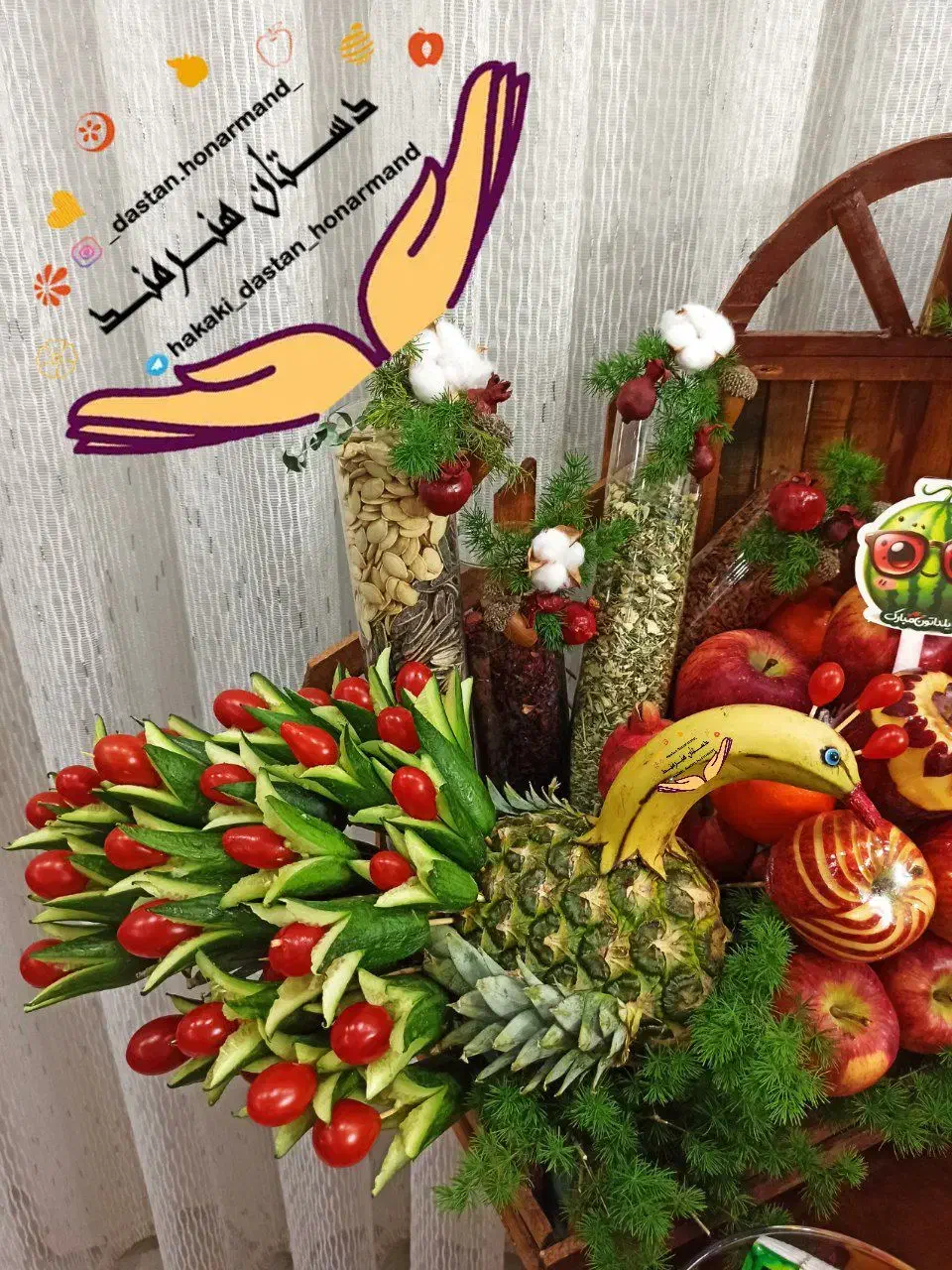 سفارشات یلدایی،شب چله،حکاکی هندوانه،|خدمات پذیرایی، مراسم|اصفهان, عسگریه|دیوار