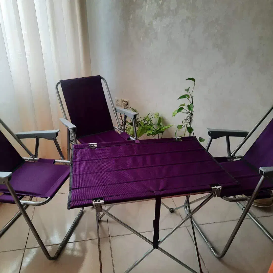 صندلی و میز تاشو مسافرتی ۳نفره با کاور|کوهنوردی و کمپینگ|کرج, شهرک جهان‌نما|دیوار