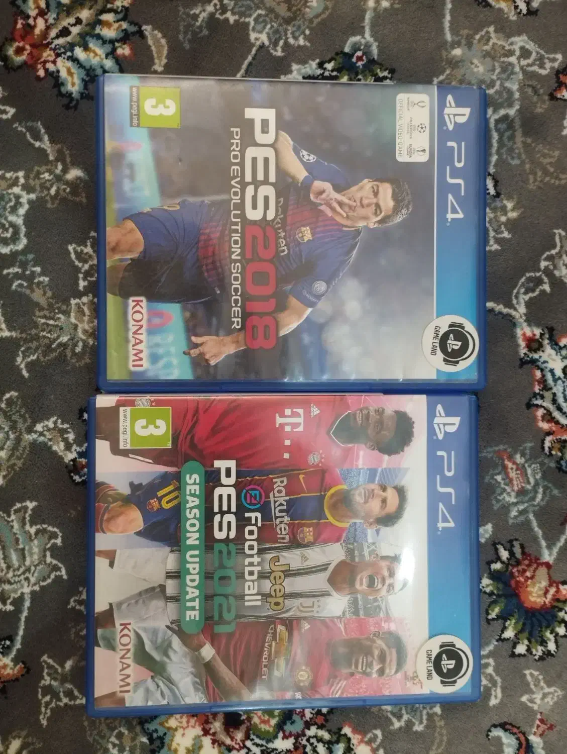 دیسک pes 2021 و pes 2018 برای pes4|کنسول، بازی ویدئویی و آنلاین|اراک, |دیوار