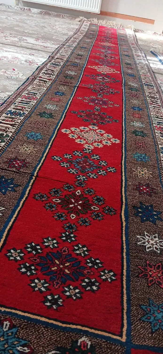 قالیچه دستباف پانخورده نونو|فرش|برخوار, |دیوار