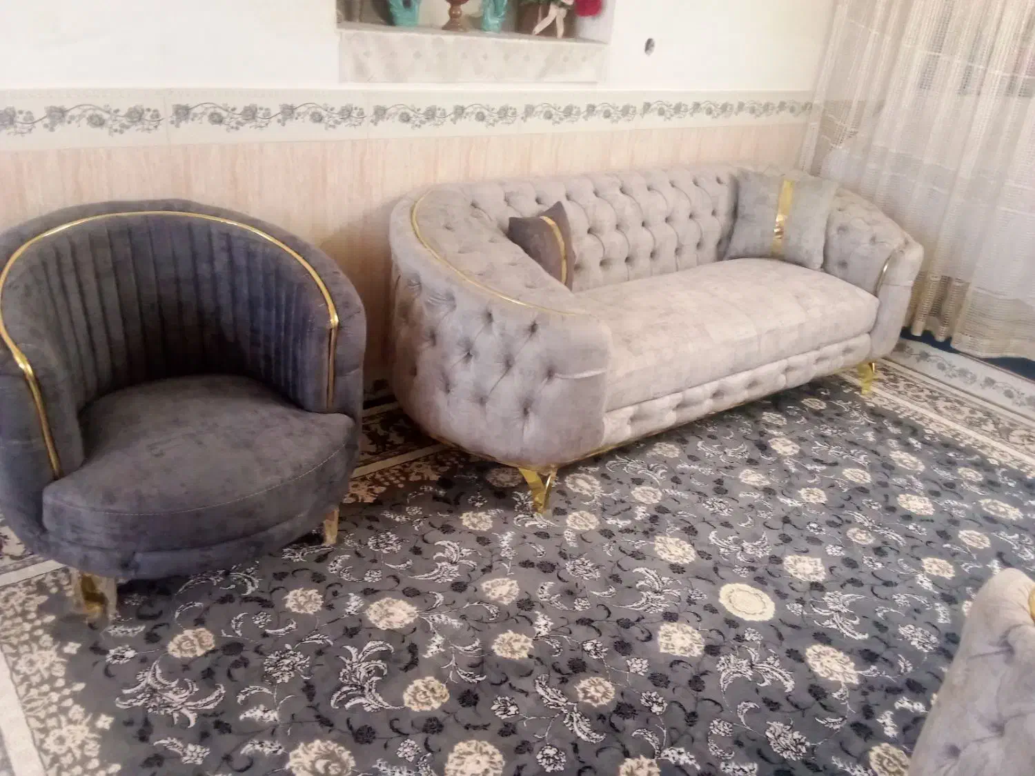 دست مبل راحتی 8نفره|مبلمان خانگی و میز عسلی|خوسف, |دیوار