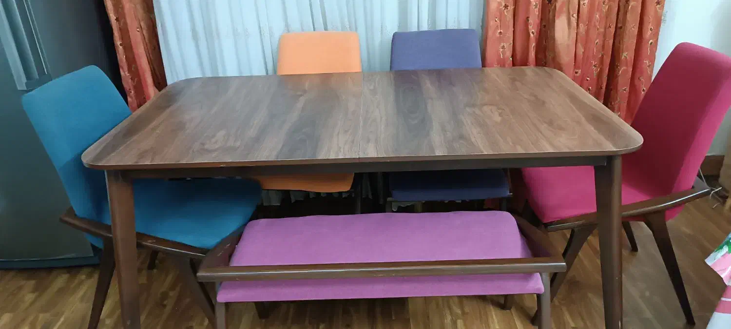 فروش میز ناهارخوری 8 نفره با نیمکت|میز و صندلی غذاخوری|شاهین‌شهر, فردوسی|دیوار