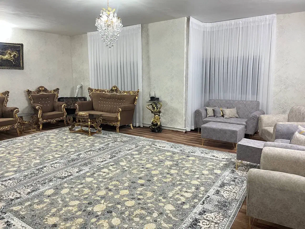 ۳ عدد پرده حریر چند ماه مصرف شده|پرده، رانر، رومیزی|اسلامشهر, شهرک واوان|دیوار